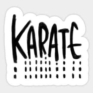 Karate Sticker